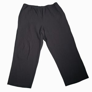 Orvis Scrunchy Seersucker Travel Comfortable Gorp Outdoor Ankle Wide Leg Pants L